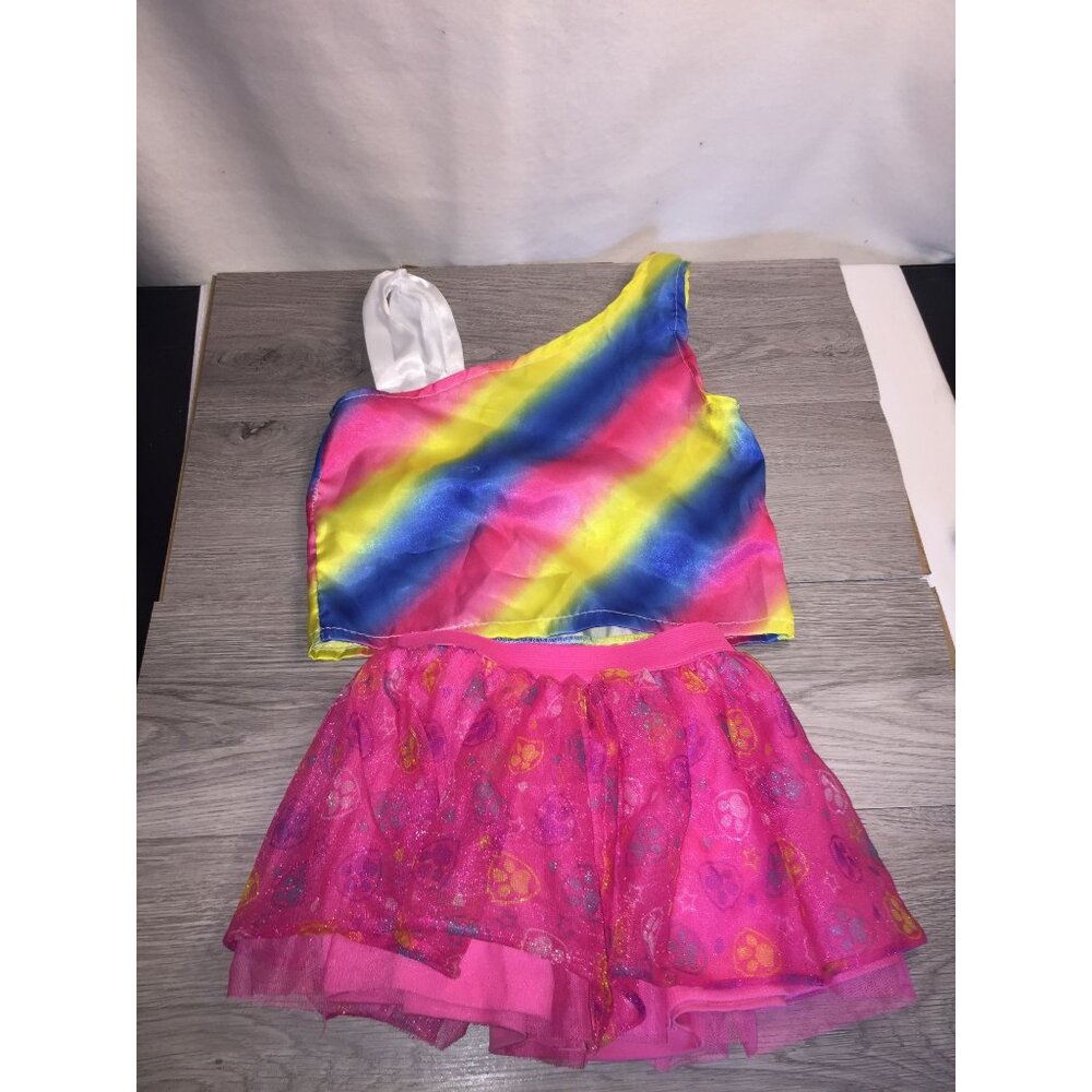 Nickelodeon Paw Patrol Girls Rainbow Tank Top & Pink Tutu Skirt Set Size 3T